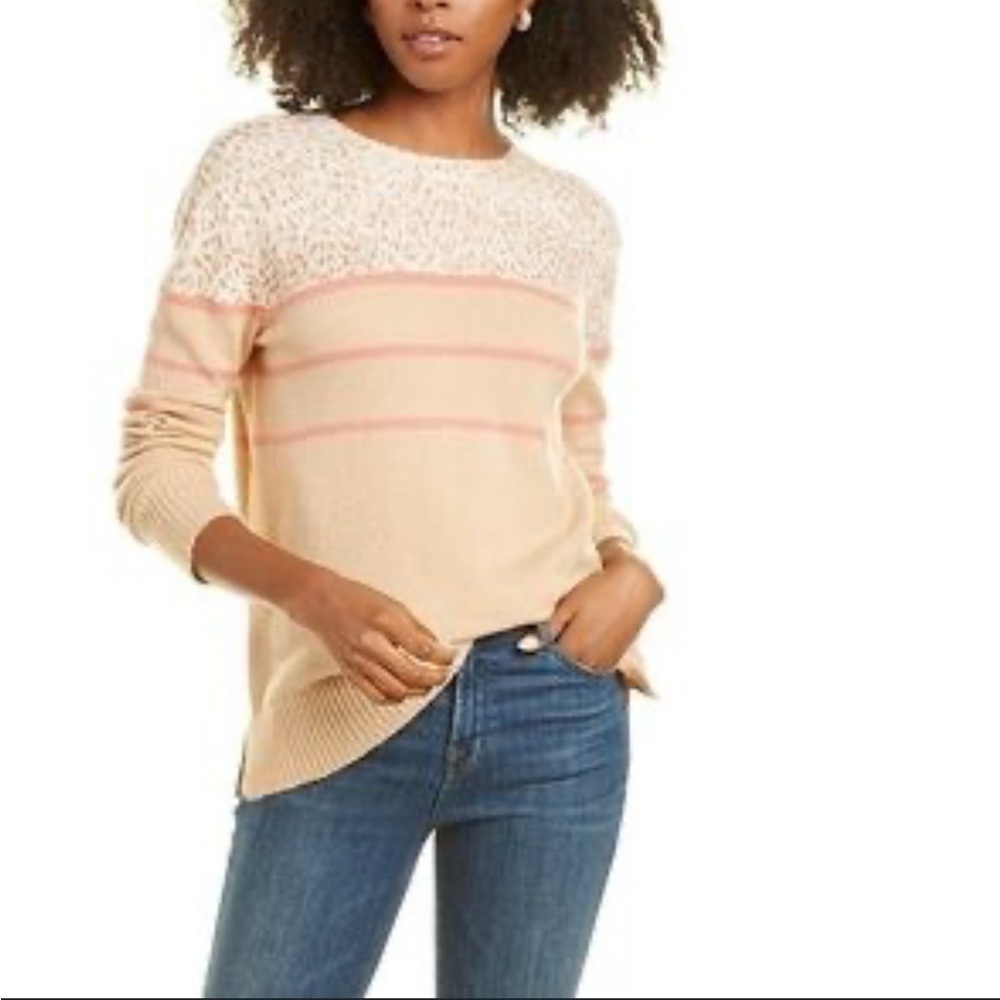 Beachlunchlounge Multi Patterned Crewneck Knit Sweater LARGE